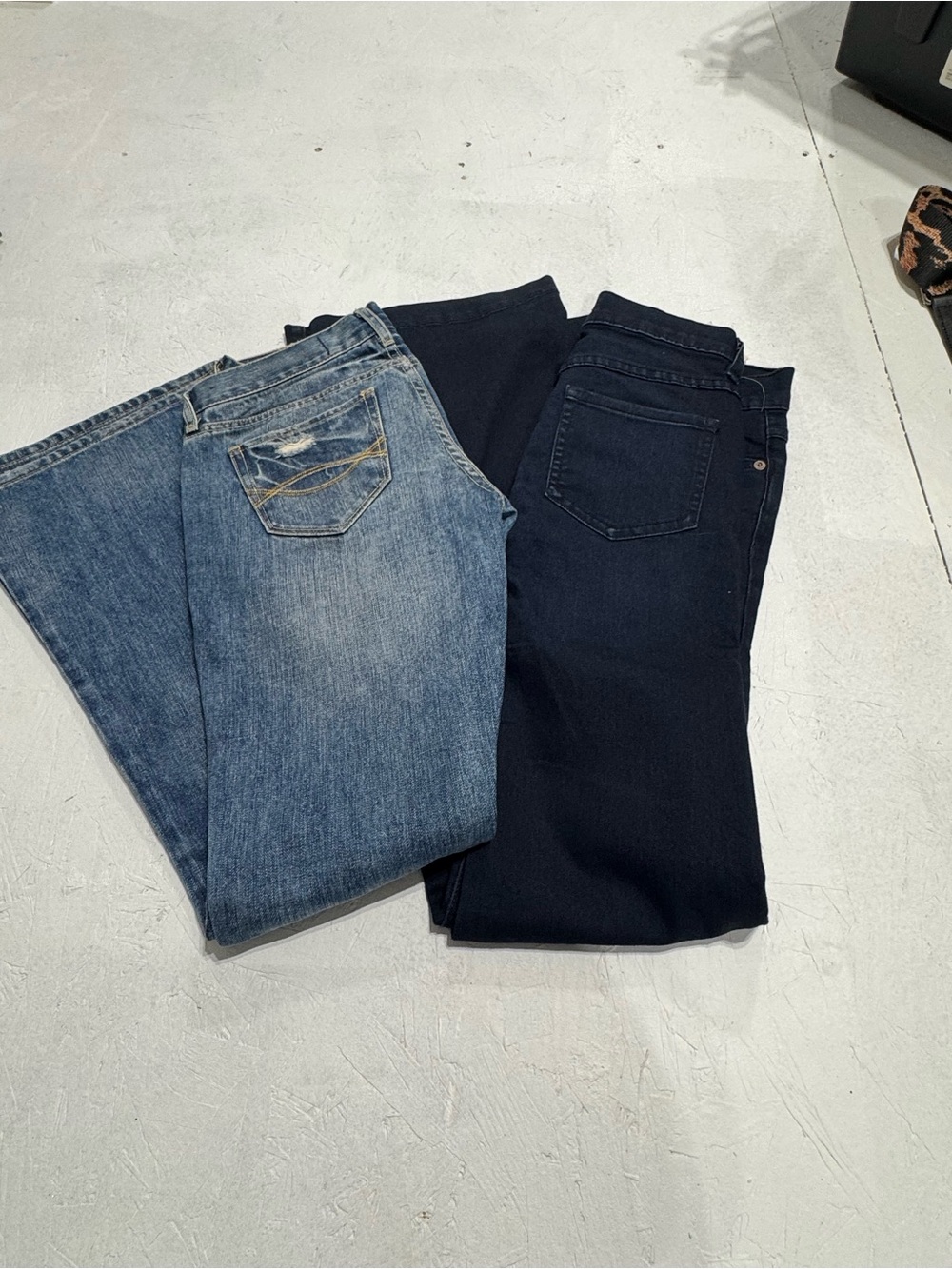 2 pair of 27 waist jeans-  Free people and Abercrombie